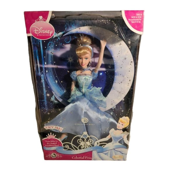 Disney Porcelain Cinderella Celestial Princess Doll BRASS KEY Twinkling Stars - Picture 1 of 6